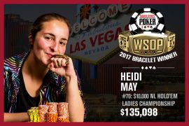 Heidi May viaja desde Australia para ganar el WSOP Ladies