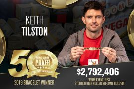 WSOP día 46: Keith Tilston tumba a Negreanu en el 100K$ y Kaju sigue a ello