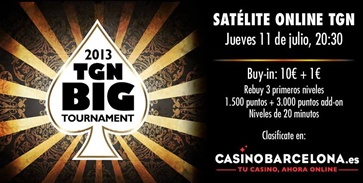 Clasificate para el TGN Big Tournament, en Casinobarcelona.es