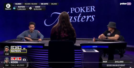 444.000$ para Amadi pese a caer frente a Jason Koon en el Poker Masters Series Finale