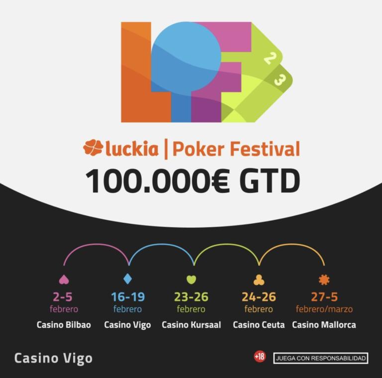 El Luckia Poker Festival ya reparte premios en la Gran Final de Mallorca y se lleva equipaje desde Ceuta y Donosti
