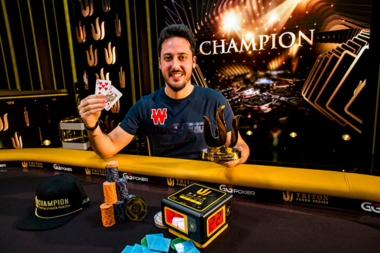 Nuevo logro para Adrián Mateos, (1º, 1,17M $), campeón del Evento #5 30k $ de las Triton Poker Series Jeju