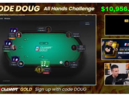 Doug Polk termina su All Hands Challenge en 9 horas y 51 minutos con -$4,100 en su cajero